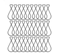 FACAIIO Confezione da 30 ganci da soffitto con barra a T, ganci in acciaio per appendere cartelli, poster, striscioni e luci, capacità 5 kg per gancio, per nero, argento, bianco