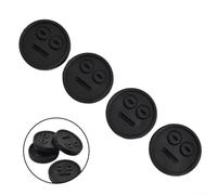 FACAIIO Confezione da 4 occhielli per sonda per termometro per barbecue Weber Smokey Mountain Cookers 14 18 22 pollici, porta in silicone resistente al calore per sensori grill, nero