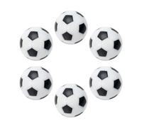 FACAIIO Confezione da 6 palline da calcio balilla da 32 mm per Kicker, per Striker Barcelona Roma, mini palle di ricambio in ABS