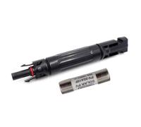FACAIIO Connettore fusibile in linea per pannello solare da 15 A o 30 A, nero, DC1000 V, protezione IP65, compatibile con filo da 1,5 ~ 6 mm²
