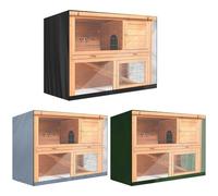 FACAIIO Copertura impermeabile antivento antipolvere per conigliere in tessuto Oxford 210D, design a due piani con tenda trasparente di ventilazione, adatta per 121,9 x 50,8 x 104,1 cm