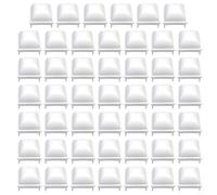 FACAIIO Coperture bianche per pali quadrati da 3,8 cm, compatibili con piscine fuori terra JW Esther Williams, sicurezza liscia, confezione da 6 (48 pezzi)