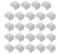 FACAIIO Coperture bianche per pali quadrati da 3,8 cm, compatibili con piscine fuori terra JW Esther Williams, sicurezza liscia, confezione da 6 (24 pezzi)