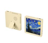 FACAIIO Cornice musicale Bluetooth registrabile con retro magnetico e supporto integrato, batteria da 450 mAh, per foto fai da te e canzoni riproducibili (albicocca)