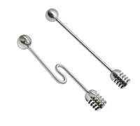 FACAIIO Cucchiaio per miele, in acciaio inox 304, 15,2 cm, scanalato, per miele, sciroppo, caffè, bevande e uso in cucina