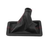 FACAIIO Cuffia in pelle per cambio antipolvere per Ford Mustang OEM 8R3Z-7277-AA 2005-2009, protezione interna linea rossa