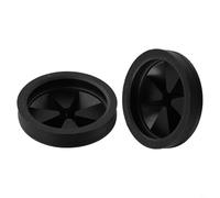 FACAIIO Deflettore paraspruzzi per lavello, in gomma EPDM nera, riduzione del rumore e antimicrobico, compatibile con InSinkErator Quiet Collar Series, confezione da 2 pezzi