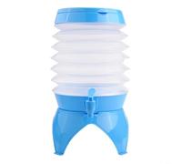 FACAIIO Distributore di bevande in plastica con supporto e tappo a tenuta stagna, contenitore d'acqua pieghevole da 9,5 l, per picnic all'aperto, campeggio, barbecue, feste e viaggi (9,5 L)