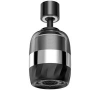 FACAIIO Filtro a spruzzo per rubinetto della cucina, deviatore a 3 modalità con filtraggio da 0,5 μm, in acciaio inossidabile 316, rotazione a 720°, per la maggior parte dei rubinetti