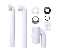 FACAIIO G1-1or - Sifone per lavello da 10,2 cm, regolabile, salvaspazio, con filtro per capelli e guarnizione a tenuta stagna