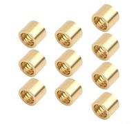 FACAIIO Ghiera in ottone con punta per stecca da biliardo per riparazione di stecche da biliardo e snooker, collare in metallo per accessori ad anello, varie dimensioni (confezione da 10) (11 mm)