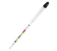 FACAIIO Idrometro in vetro a 3 scale 0,99-1,16 per gravità specifica Brix e alcol ABV Brewing Birra Vino Sidro Kombucha 28x5x2.5cm