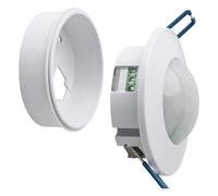 FACAIIO Interruttore a sensore di movimento PIR incorporato a soffitto, rilevamento a infrarossi del corpo umano a 360°, ritardo regolabile e sensibilità alla luce per il controllo dell'illuminazione