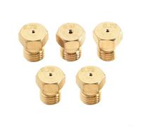 FACAIIO Kit di conversione bruciatore a gas in ottone con iniettori M6 compatibili con piano cottura a 5 fuochi per parti da GPL a gas naturale