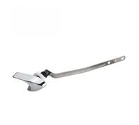 FACAIIO Kit di ricambio per WC sinistro con maniglia di scarico per serbatoio - Leva di viaggio cromata lucida, acciaio inossidabile, 20,3 cm per L x 7,6 cm W