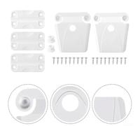 FACAIIO Kit di riparazione Igloo Cooler con 2 chiusure di ricambio, 3 cerniere e viti in acciaio inox per refrigeratori da 50 a 165 litri