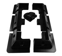 FACAIIO Kit di staffe di montaggio per pannelli solari, set da 7 pezzi con passacavo, materiale ABS, caravan, barca, installazione di veicoli e annessi