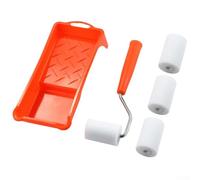 FACAIIO Kit rullo piccolo da 5 cm con rulli in schiuma ad alta densità e rivestimenti per vaschetta per pareti, mobili e artigianato