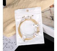 FACAIIO Lira per set di corde di ricambio, corde in metallo con estremità sferica per arpe a 7/10/16/19/21/24 corde, tono brillante e risonanza di lunga durata