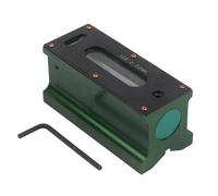 FACAIIO Livella a nastro di metallo con risoluzione 100 mm 002 mm con base a scanalatura a V e custodia in legno per debug e misurazione industriale