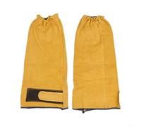 FACAIIO Manicotti di saldatura in pelle bovina resistente al calore e alla fiamma, 55 cm, per saldatori