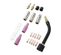 FACAIIO MB15 15AK MIG Kit ugello torcia saldatura con punte di contatto M6 da 0,8 mm, diffusori di gas, manicotti isolanti e chiave inglese