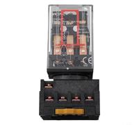 FACAIIO MK3P-I AC 220V 11-Pin Relè 10A 250VAC con Base Presa per Controllo Industriale e Apparecchiature Elettroniche