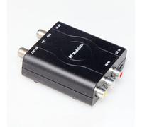 FACAIIO Modulatore coassiale RF per RCA - Convertitore RF da CVBS ad analogico con interruttore CH3 CH4, trasmettitore di segnale VHF NTSC per PS2 PS3 Switch DVD VCR CCTV, 12 x 10 x 3 cm, nero