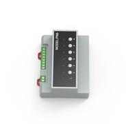 FACAIIO Modulo interruttore relè 6 canali 16A per Tuya WiFi per telecomando Zigbee, con indicatori LED e funzionamento manuale, grigio