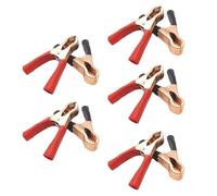 FACAIIO Morsetti per batteria resistenti da 50 A per morsetti a coccodrillo con lunghezza 80 mm, contatti placcati in rame, test elettrici, pannelli solari, caricabatterie per auto (confezione da 2