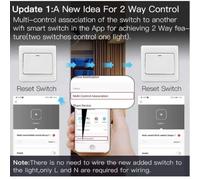 FACAIIO Neutral Line 1/2 Way 2 Gang WiFi Smart Switch Module, Mini Design per Zigbee Hub, Controllo vocale compatibile con Alexa e Google Home, adatto per scatole da parete EU UK