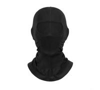 FACAIIO Passamontagna traspirante con rete di ventilazione, elastico in nylon spandex maschera completa ciclismo sci corsa protezione UV per uomo donna (nero)