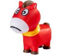 FACAIIO per il rosso per il cavallo pla Keychain 3D stampato stile arte per | Commutabile bocca felice o piangente, display emozionale unico, meccanismo di rotazione fluido, divertente giocattolo