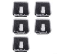 FACAIIO Phono - Custodia a guscio per ago AT3600L, in PVC, trasparente, 45 x 45 x 20 mm, 5 pezzi