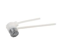 FACAIIO Pompa peristaltica da 6 V CC, flusso unidirezionale efficiente per acqua e olio, elettronica fai da te di piccole dimensioni, include tubo in silicone da 10 cm, facile da installare