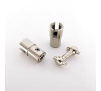 FACAIIO Precision Drive Connettore 43mm per RC Modelli | Acciaio inossidabile 304, resistente alla ruggine, trasferimento di coppia elevato, adatto per alberi da 4 mm, lunga durata