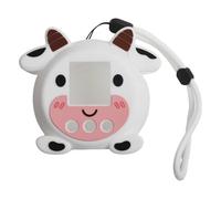 FACAIIO Punirunes - Custodia in silicone per giocattolo digitale interattivo, 9,6 x 8,6 x 5,8 cm, colore: Bianco con cordino