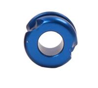 FACAIIO Resistente alluminio Peep Sight per caccia con arco composto | Opzioni di foro da 0,6 cm e 0,5 cm, mirino in metallo lucido in nero, rosso e blu per una maggiore precisione