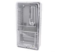 FACAIIO Scatola contatore monofase a 6 vie, contenitore elettrico in plastica PC trasparente con classificazione IP20, alloggiamento ignifugo e resistente alle intemperie per uso domestico