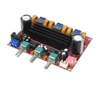 FACAIIO Scheda amplificatore digitale a 2.1 canali per TPA3116D2, potenza di uscita 200W, DC 12V-24V, per altoparlanti da 4-8Ω