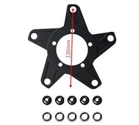 FACAIIO Sedile di conversione della corona per elettrico per azionamento medio per motore, CNC in lega di alluminio per lavorato, compatibilità 104BCD/130BCD