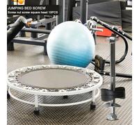 FACAIIO Set di 10 viti di ricambio in acciaio zincato, con distanziali e rondelle, compatibili con la maggior parte dei trampolini per un collegamento stabile del telaio