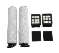 FACAIIO Set di 4 filtri e spazzole a rullo per aspirapolvere Bissell per CrossWave HF3 Cordless Wet/Dry 3649A - 2 spazzole a rullo principali, 2 filtri lavabili