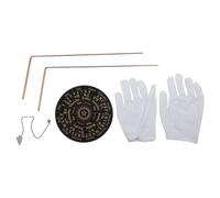 FACAIIO Set di aste e pendolo professionali in rame al 99,9% per | Divinazione, Strumenti psichici telescopici per la localizzazione dell'acqua, terapia energetica e consulenza dell'anima