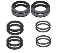 FACAIIO Set di guarnizioni in gomma O-Ring per modelli INTEX Pool 25076RP, 10747, 25006, OD 38 mm, 55,5 mm, 98,5 mm, 6 o 12 pezzi, nero