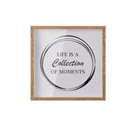 FACAIIO Shadow Box Frame 20,3 x 20,3 cm in legno Memory Display Case con slot per ricordi di viaggio biglietti foto decorazione della casa bianco