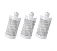 FACAIIO Sistema di filtraggio dell'acqua per rubinetto trasparente, per cotone PP per prefiltro per lavello da cucina, ugello aeratore di facile installazione, bianco (elemento filtrante 3 pezzi)