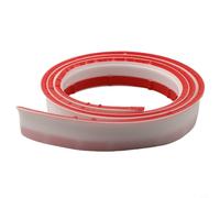 FACAIIO Striscia sigillante in silicone per piatto doccia, 2 m, barriera d'acqua bianca per bordo del lavandino del bagno, 4,5 cm di larghezza x 1,5 cm di altezza