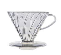 FACAIIO - Style plastica caffè gocciolatore, cono trasparente gocciolamento filtro a mano versare, 1C2 porzioni