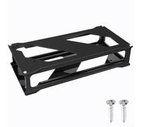 FACAIIO Supporto da tavolo per Dell WD19, pannello laterale trasparente in acrilico minimalista, base nera, installazione facile da inserire per un'installazione pulita dell'area di lavoro